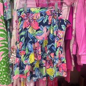 Lilly Pulitzer Nessa Capri Soleil Ruffle Wrap Skirt